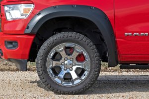 Ram 1500 Caliper Covers - Front + Rear - Rough Country - Red - '19-'23 Ram 1500 Caliper Covers - Front + Rear - Rough Country - Red - '19-'23